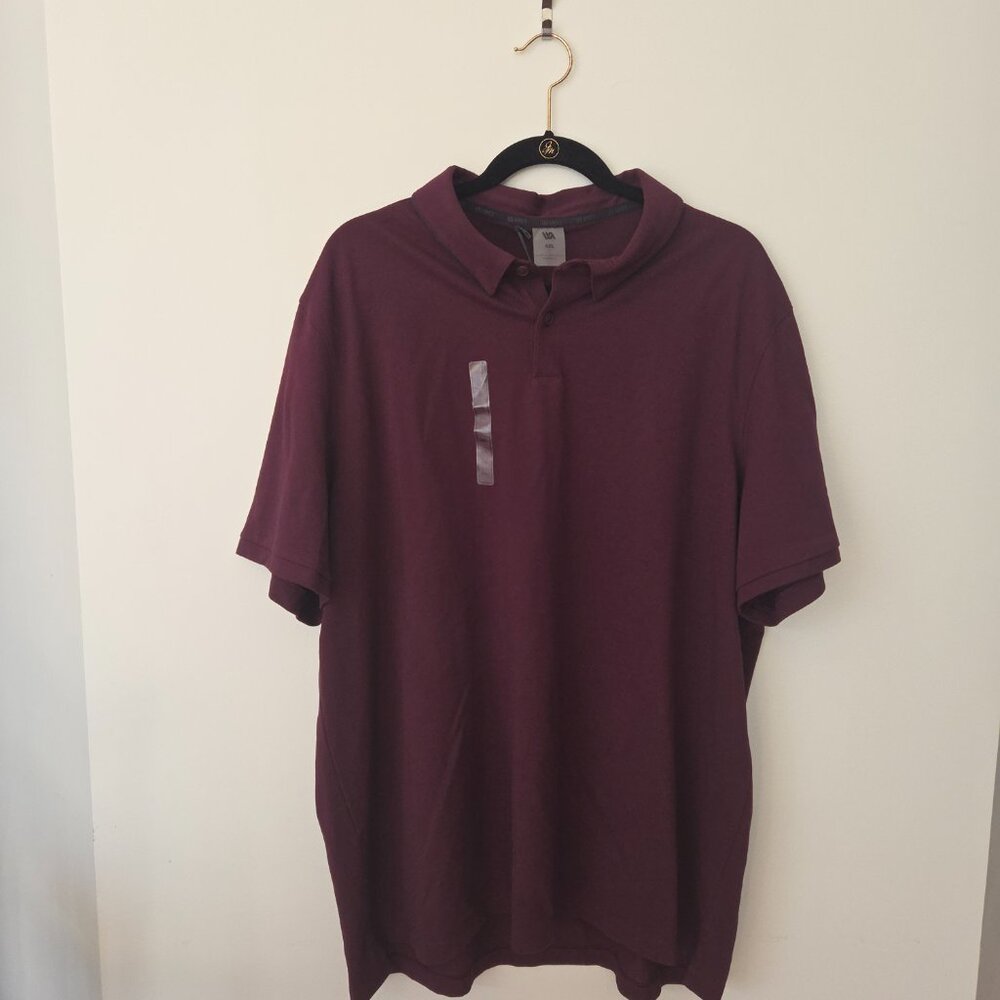 NWT VRST Men's XXL Burgundy Plum Golf Shirt a handsome, preppy shirt - Picture 6 of 6